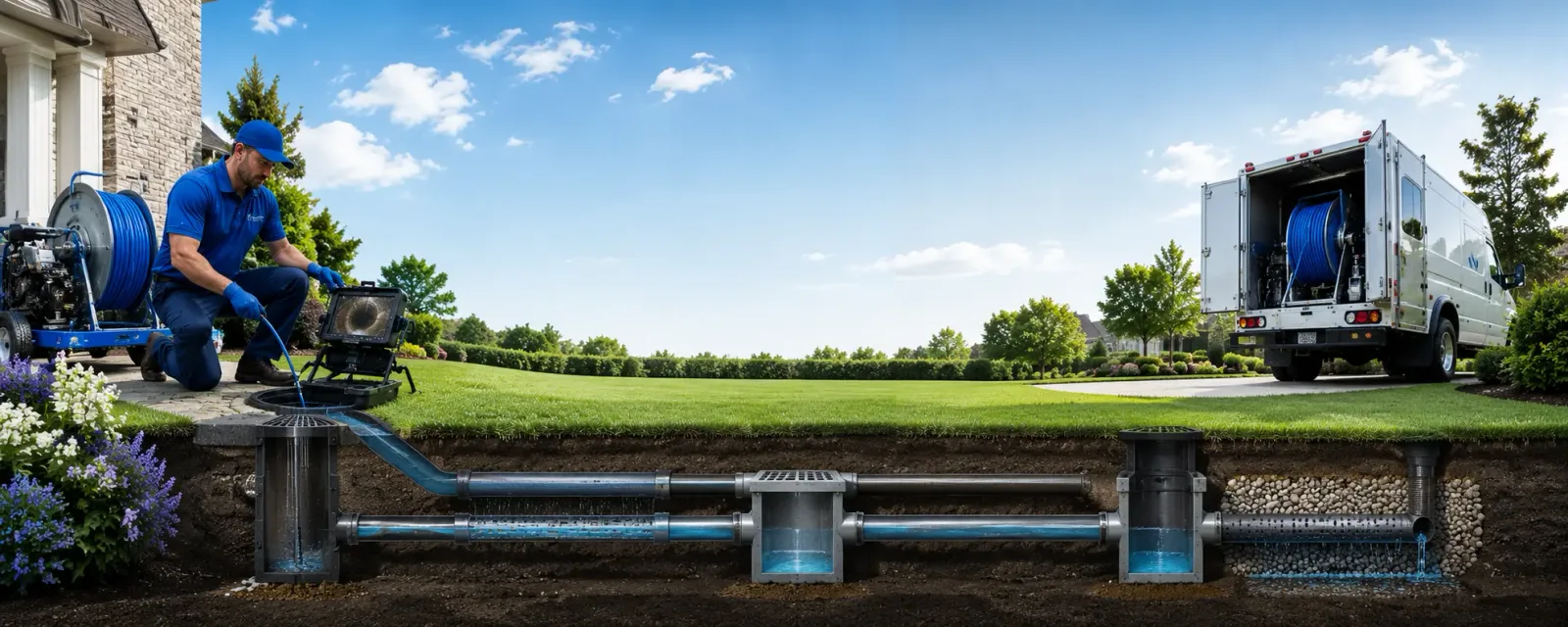Outdoor drain cleaning information for Howe, OK
